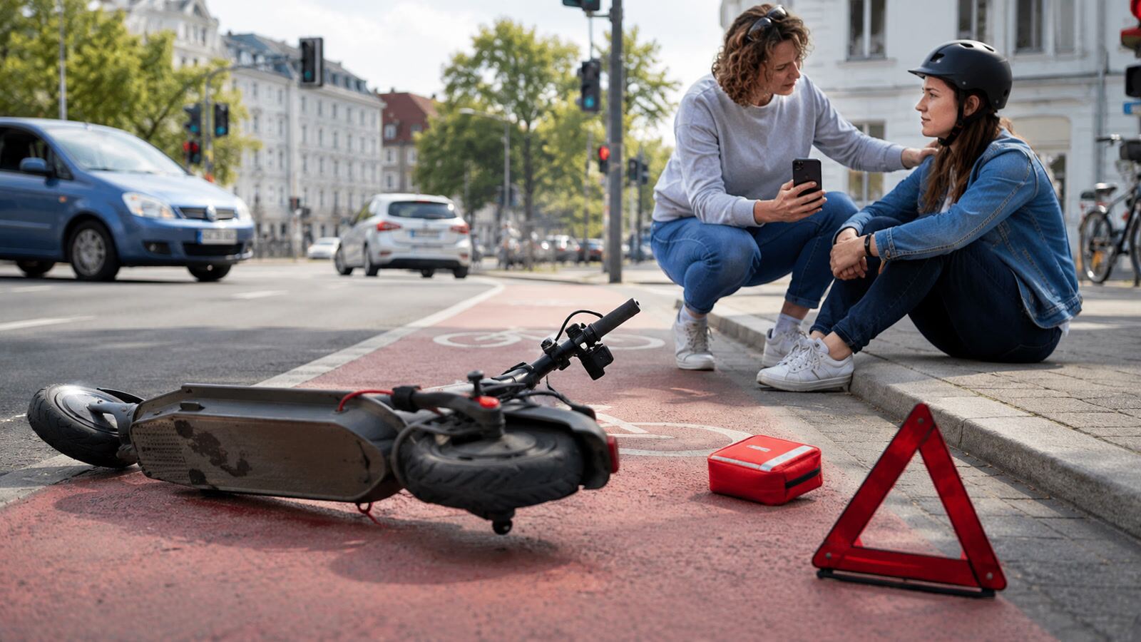 E-Scooter-Unfall: was jetzt zu tun ist